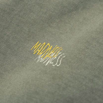 MADNESS WASHED PRINT TEE-OLIVE