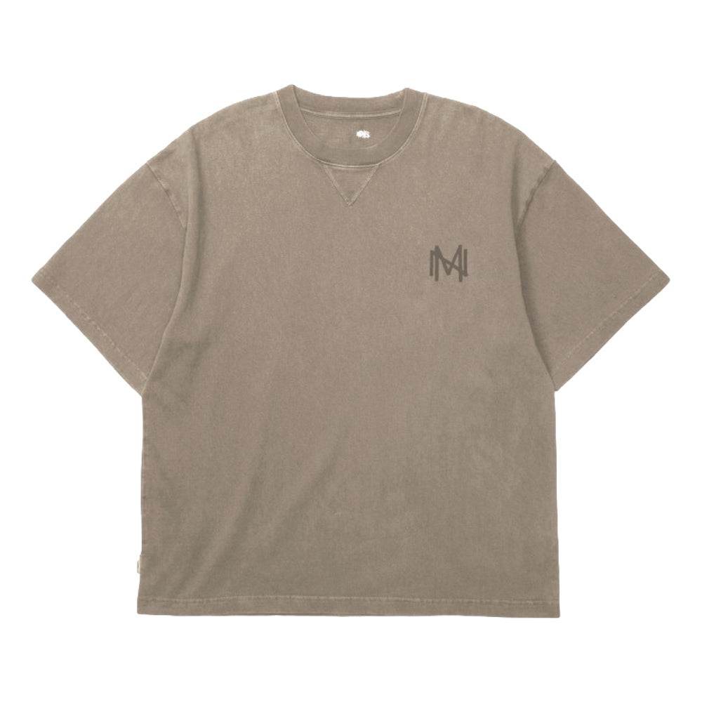 MADNESS WASHED PRINT TEE-BROWN