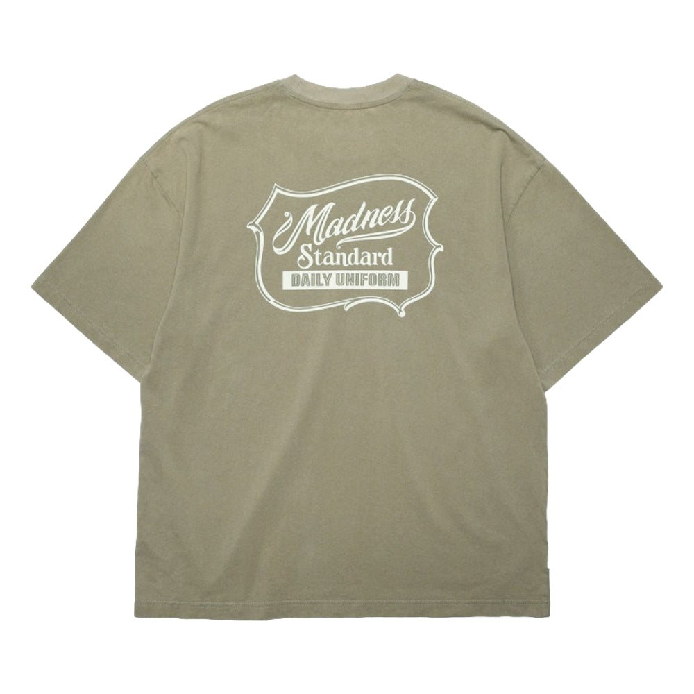 MADNESS WASHED PRINT TEE-BROWN