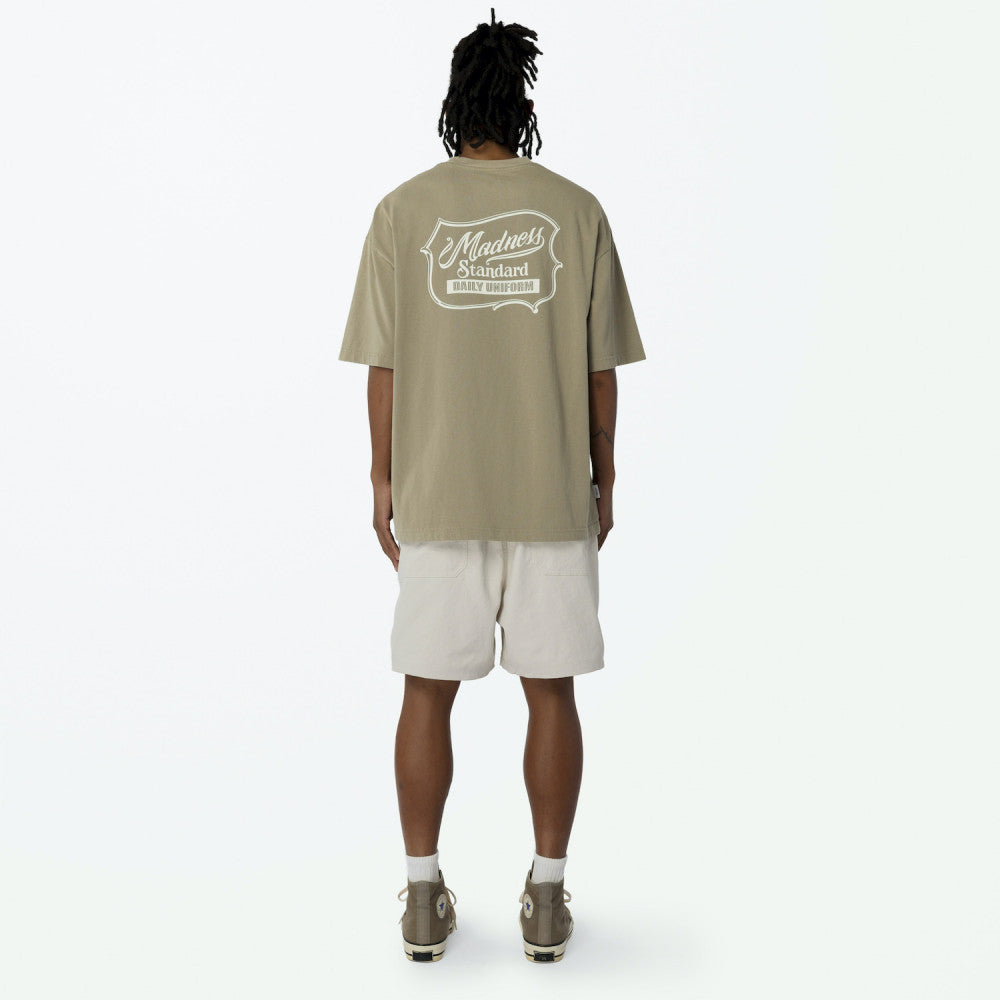 MADNESS WASHED PRINT TEE-BROWN