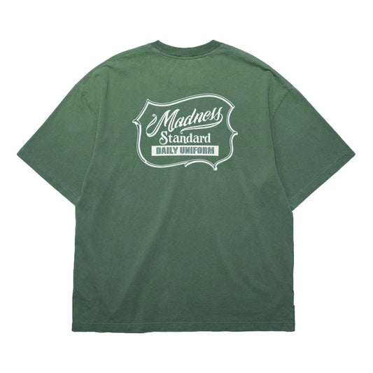MADNESS WASHED PRINT TEE-GREEN