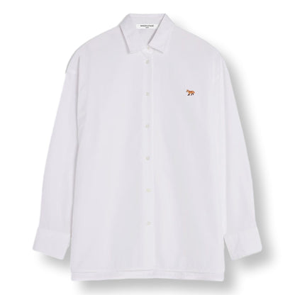 MAISON KITSUNE W BABY FOX CASUAL SHIRT-WHITE