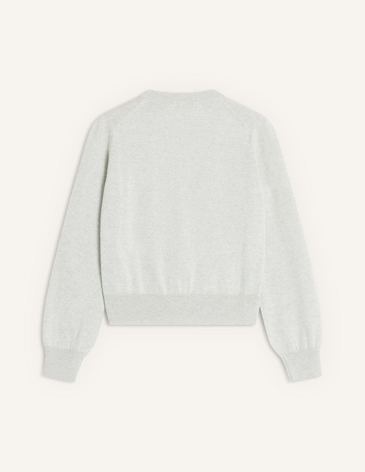 MAISON KITSUNE WOMEN'S BABY FOX MERINO REGULAR CARDIGAN-GREY