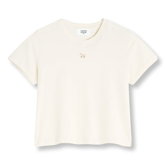 MAISON KITSUNE W BABY FOX PATCH BABY TEE-SHIRT-MARBLE