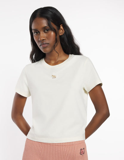 MAISON KITSUNE W BABY FOX PATCH BABY TEE-SHIRT-MARBLE