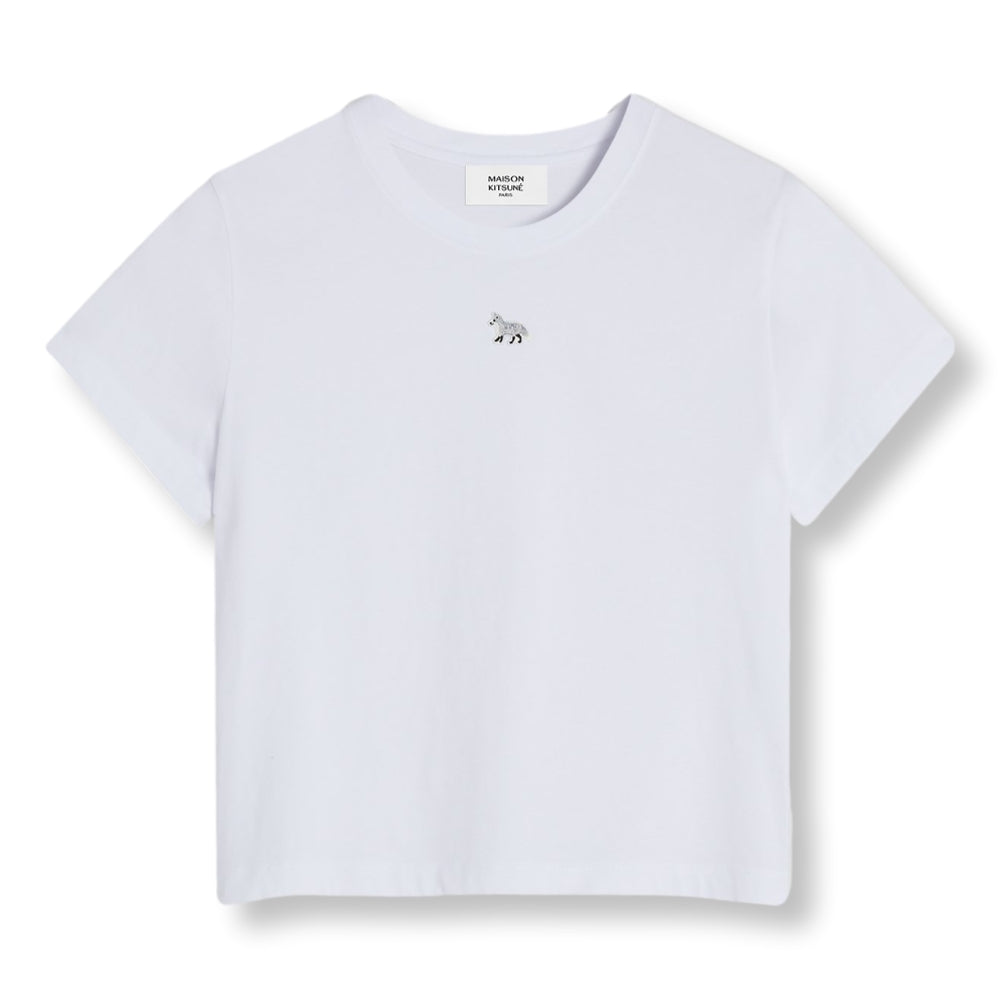 MAISON KITSUNE W BABY FOX PATCH BABY TEE-SHIRT-WHITE