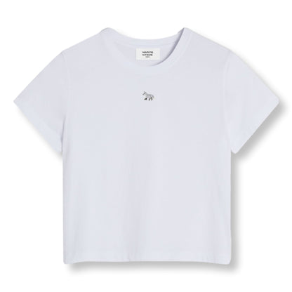 MAISON KITSUNE W BABY FOX PATCH BABY TEE-SHIRT-WHITE