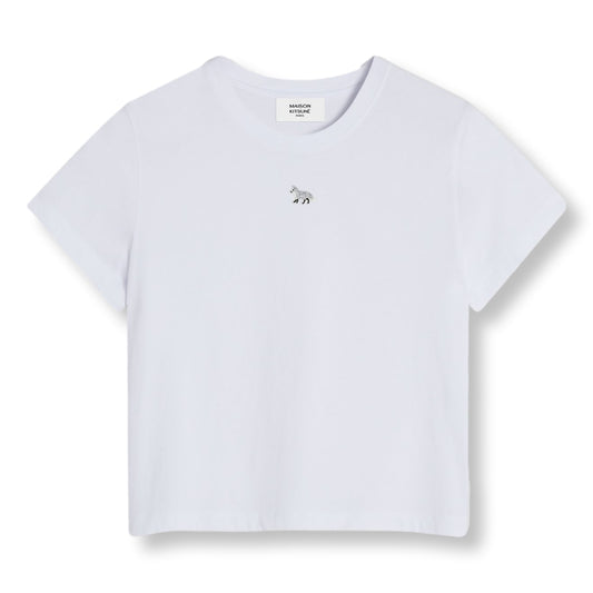 MAISON KITSUNE W BABY FOX PATCH BABY TEE-SHIRT-WHITE