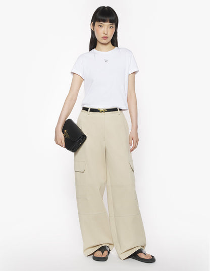 MAISON KITSUNE W BABY FOX PATCH BABY TEE-SHIRT-WHITE