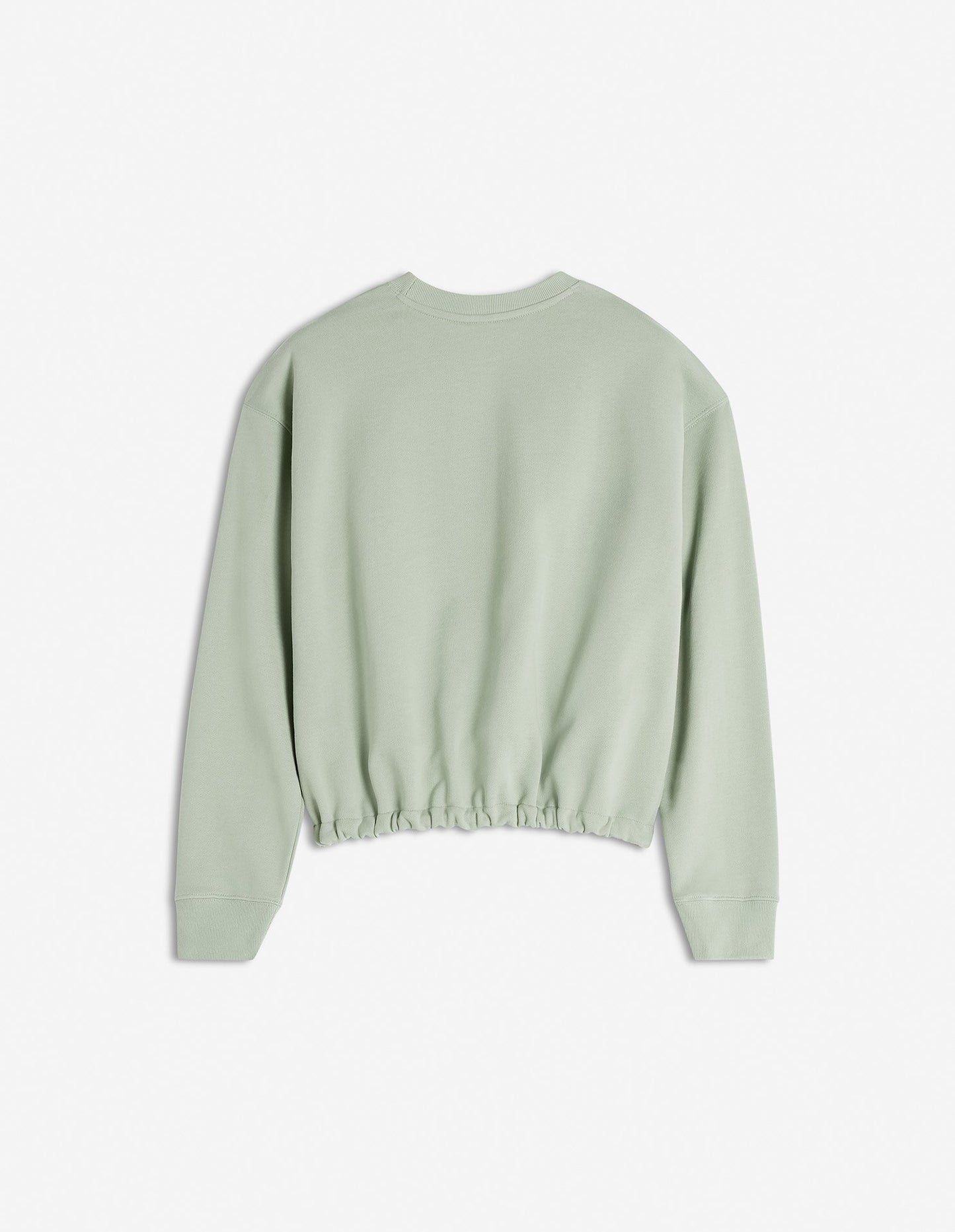 MAISON KITSUNE W BABY FOX PATCH DRAWSTRING COMFORT SWEATSHIRT-GREEN
