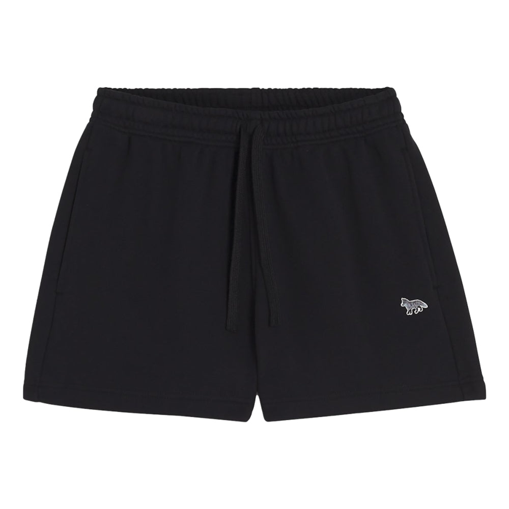 MAISON KITSUNE W BABY FOX PATCH REGULAR JOG SHORTS-BLACK