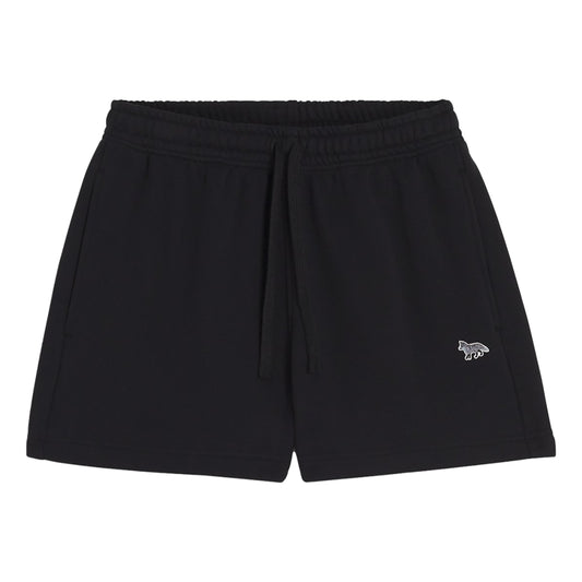 MAISON KITSUNE W BABY FOX PATCH REGULAR JOG SHORTS-BLACK