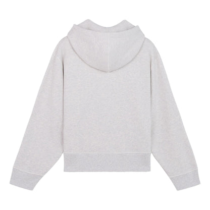 MAISON KITSUNE W BABY FOX PATCH ZIPPED HOODIE-GREY