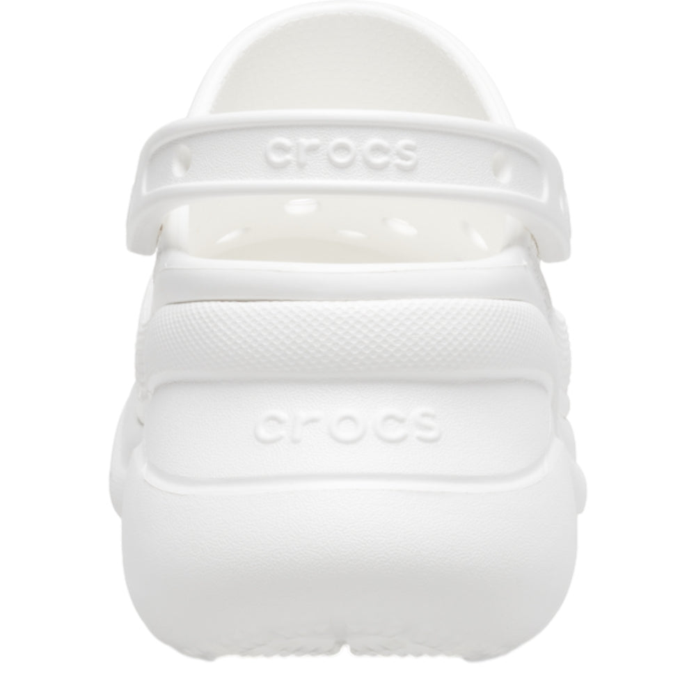 CROCS WOMEN'S CLASSIC PLATFORM CLOG-WHITE