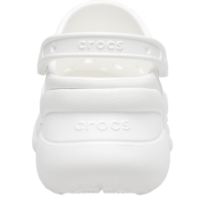 CROCS WOMEN'S CLASSIC PLATFORM CLOG-WHITE