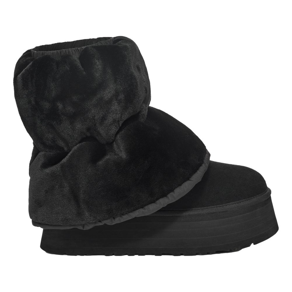 UGG W CLASSIC MINI DIPPER PUFFER-BLACK