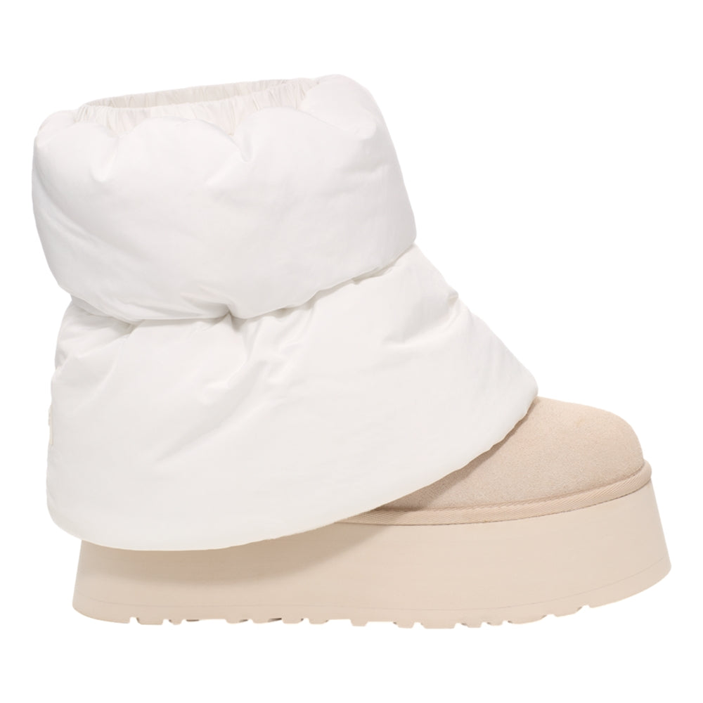 UGG W CLASSIC MINI DIPPER PUFFER-WHITE