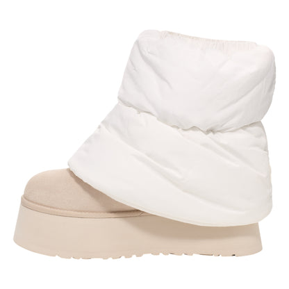 UGG W CLASSIC MINI DIPPER PUFFER-WHITE