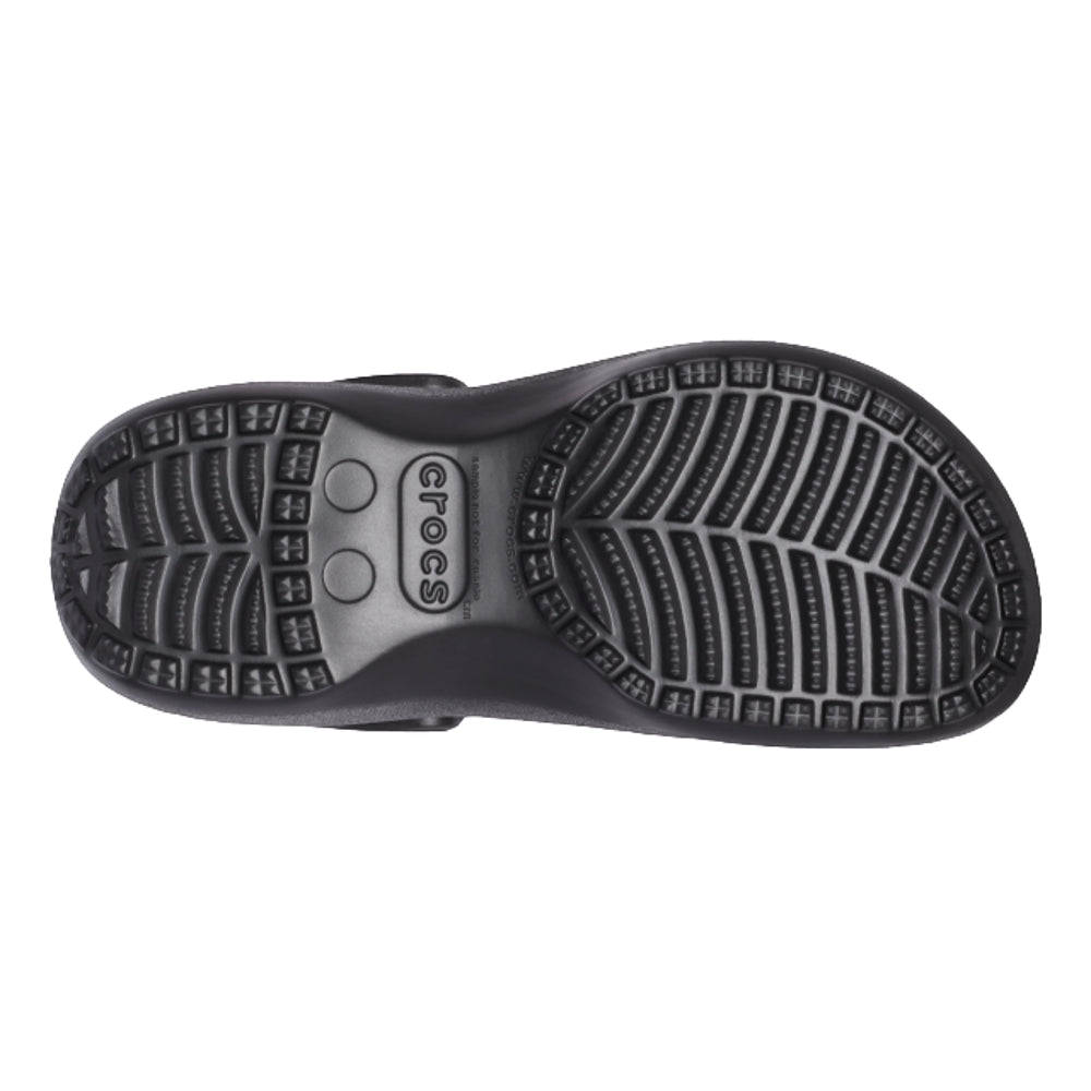 CROCS WOMEN'S CLASSIC PLATFORM CLOG-BLACK