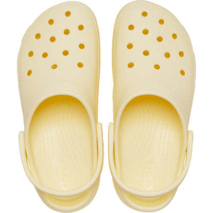 CROCS WOMEN'S CLASSIC PLATFORM CLOG-BUTTERCREAM