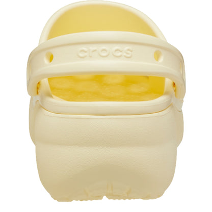 CROCS WOMEN'S CLASSIC PLATFORM CLOG-BUTTERCREAM