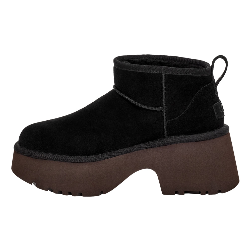 UGG W CLASSIC ULTRA MINI NEW HEIGHTS-BLACK