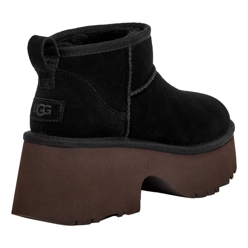UGG W CLASSIC ULTRA MINI NEW HEIGHTS-BLACK