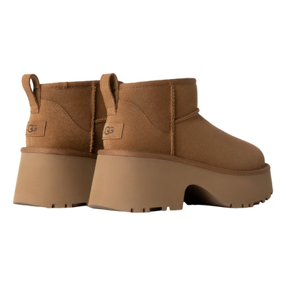UGG W CLASSIC ULTRA MINI NEW HEIGHTS-CHESTNUTS
