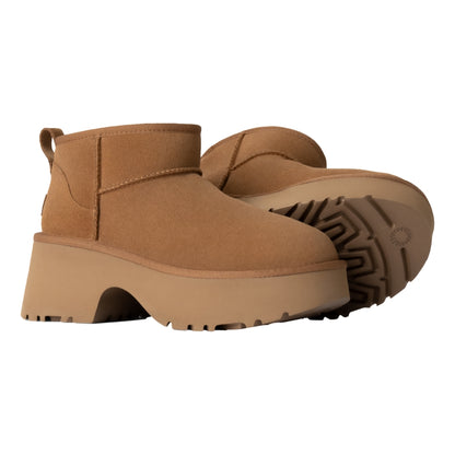 UGG W CLASSIC ULTRA MINI NEW HEIGHTS-CHESTNUTS