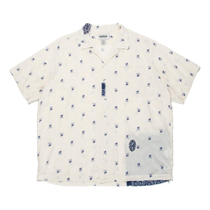 BOWWOW WEATHERVANE BANDANA REMADE SHIRT-BEIGE