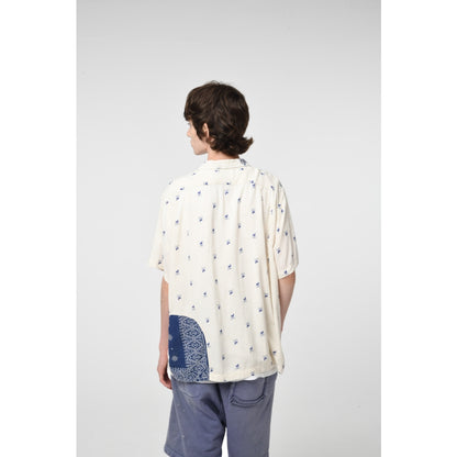 BOWWOW WEATHERVANE BANDANA REMADE SHIRT-BEIGE