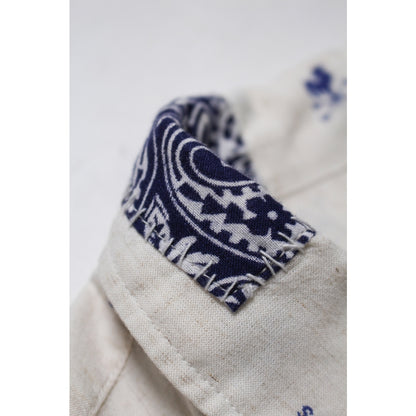 BOWWOW WEATHERVANE BANDANA REMADE SHIRT-BEIGE