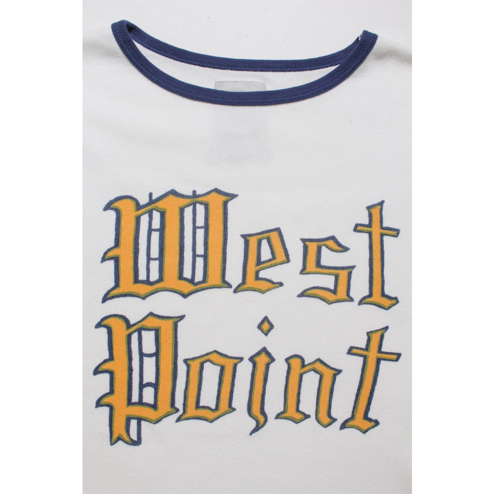 BOWWOW WEST POINT LOGO RIBBED SS CS-WHITE