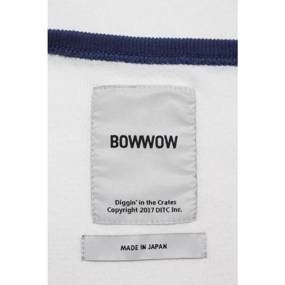 BOWWOW WEST POINT LOGO RIBBED SS CS-WHITE