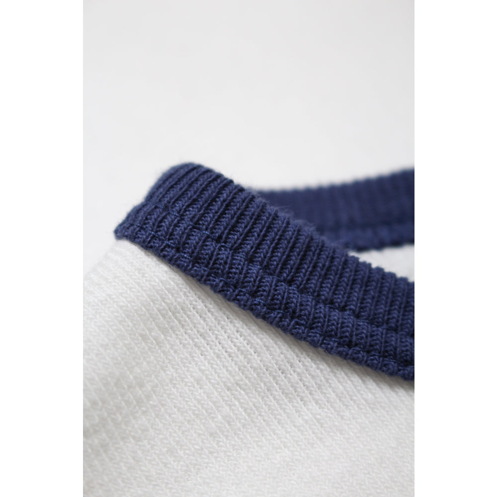 BOWWOW WEST POINT LOGO RIBBED SS CS-WHITE