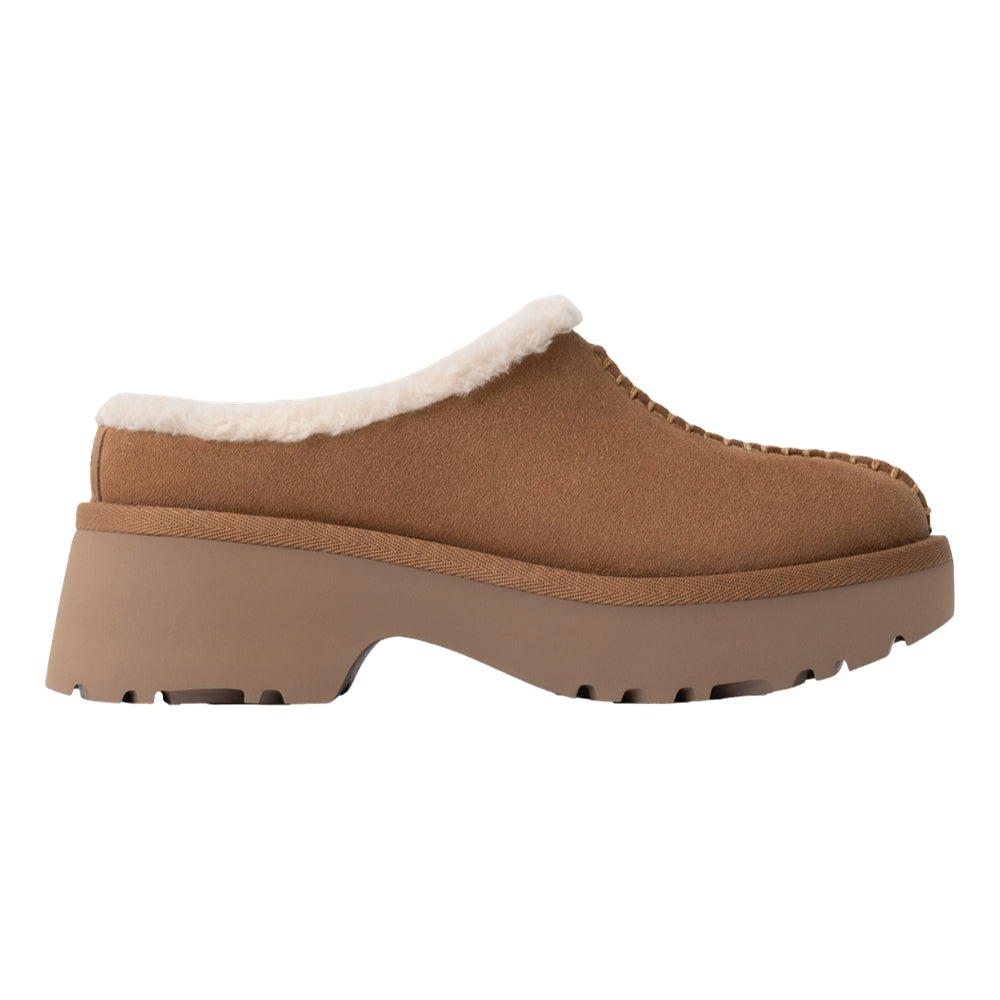 UGG W NEW HEIGHTS COZY CLOG-CHESTNUTS