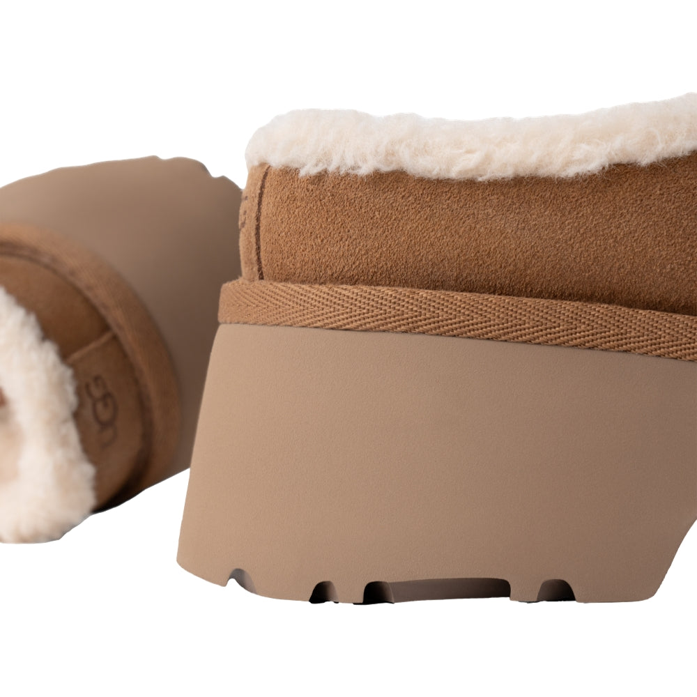 UGG W NEW HEIGHTS COZY CLOG-CHESTNUTS