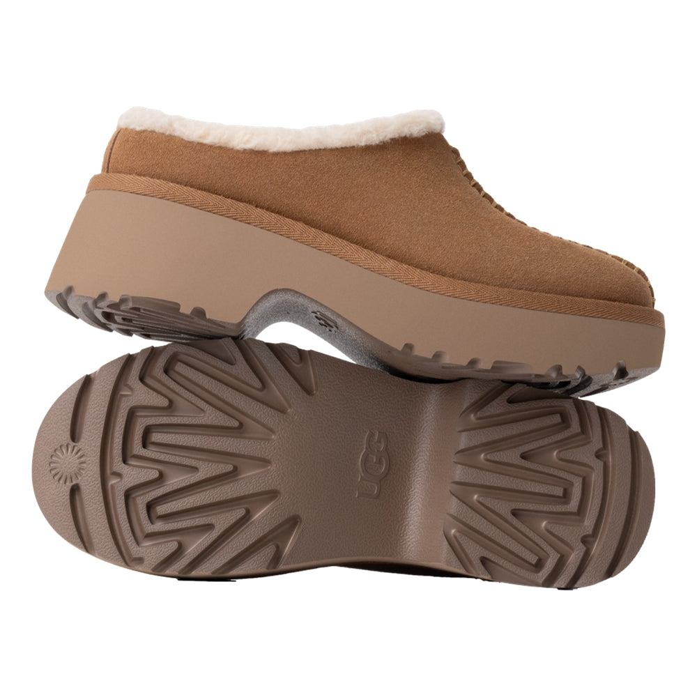 UGG W NEW HEIGHTS COZY CLOG-CHESTNUTS