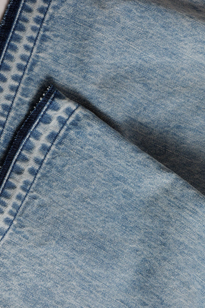 FUNDAMENTAL <WOMENS FIT> FLARE DENIM LIGHT WASH-INDIGO