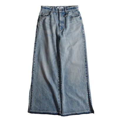 FUNDAMENTAL <WOMENS FIT> FLARE DENIM LIGHT WASH-INDIGO