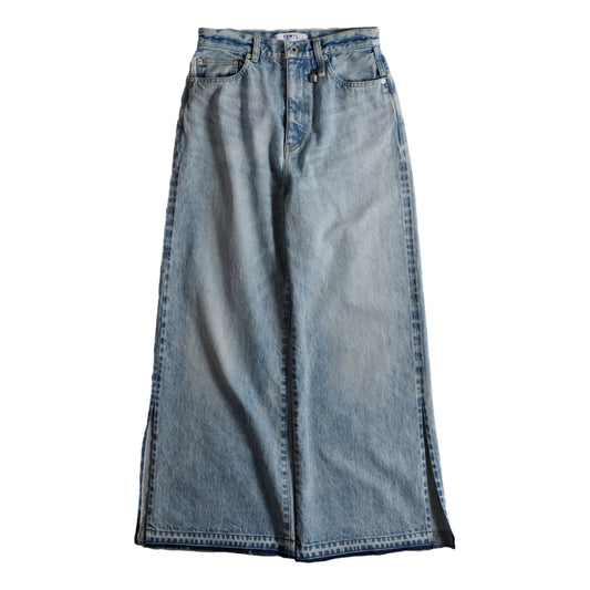 FUNDAMENTAL <WOMENS FIT> FLARE DENIM LIGHT WASH-INDIGO