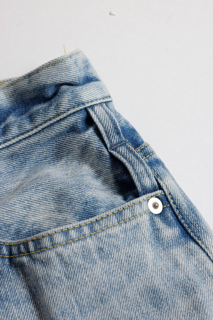 FUNDAMENTAL <WOMENS FIT> FLARE DENIM LIGHT WASH-INDIGO