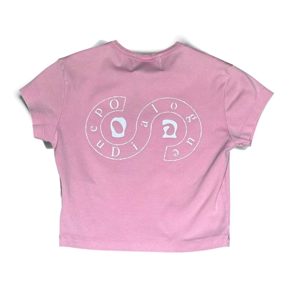 OPEN DIALOGUE WOMEN SLIM T-SHIRT-WASHED PINK