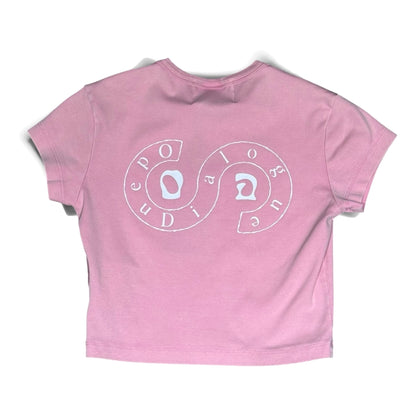 OPEN DIALOGUE WOMEN SLIM T-SHIRT-WASHED PINK
