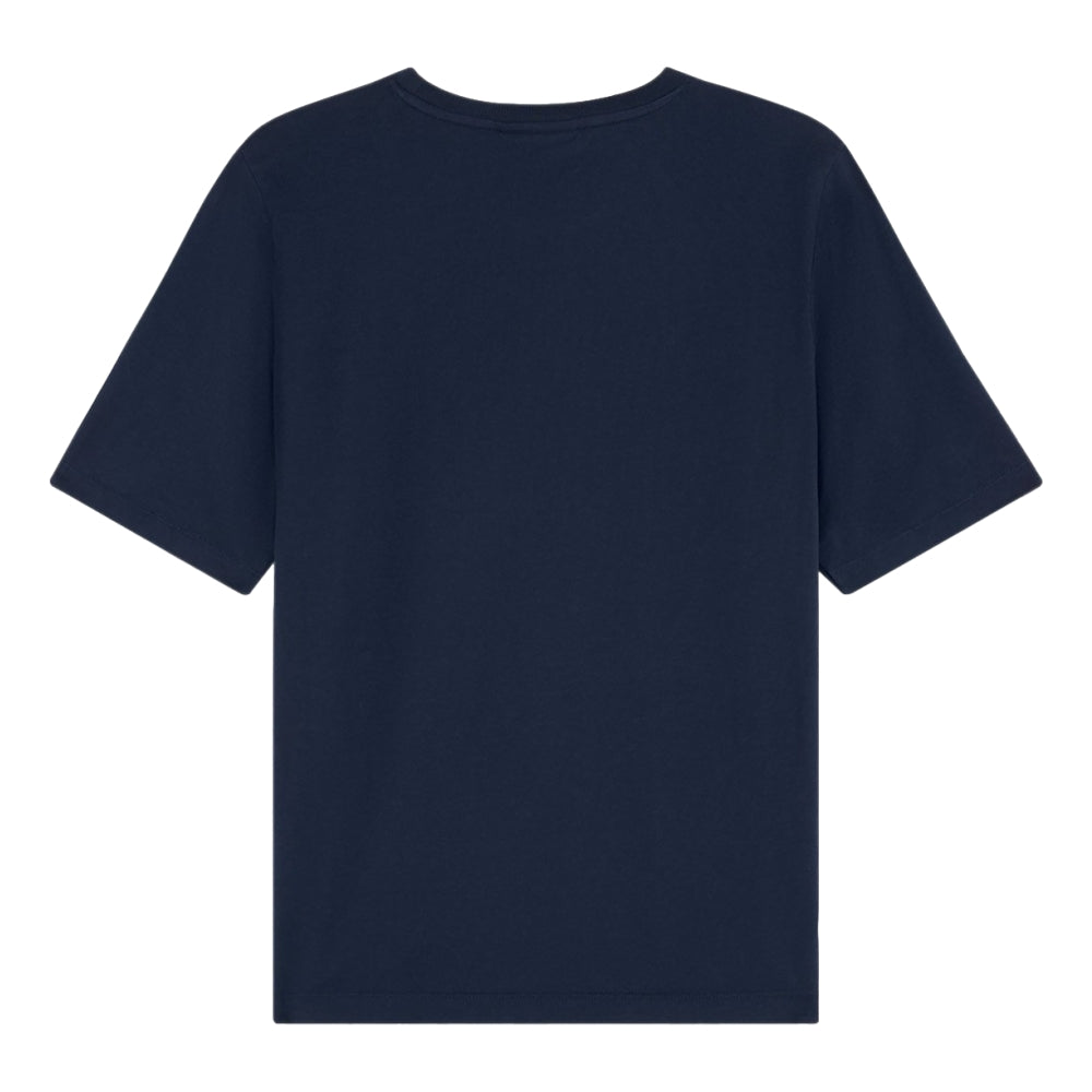 MAISON KITSUNE W SPEEDY FOX PATCH COMFORT TEE-SHIRT-INK BLUE