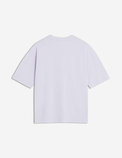 MAISON KITSUNE W YOGA FOX BOXY TEE-SHIRT-SOFT MAUVE
