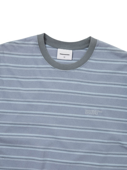 THIS IS NEVER THAT WASHED STRIPED TEE-GREY