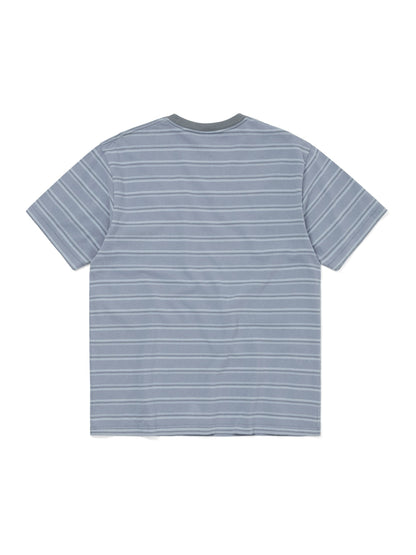 THIS IS NEVER THAT WASHED STRIPED TEE-GREY