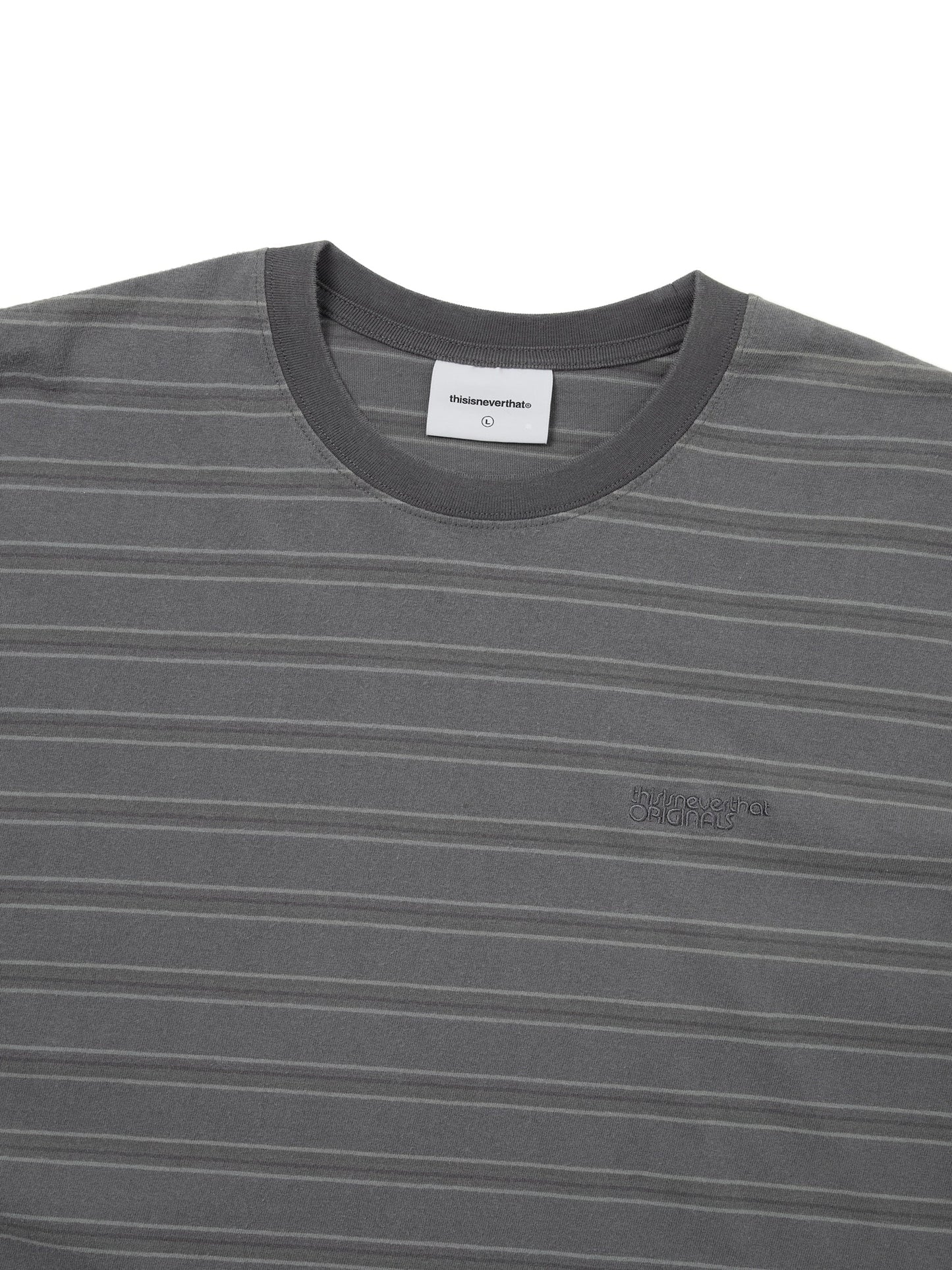 THIS IS NEVER THAT WASHED STRIPED TEE-BLUE