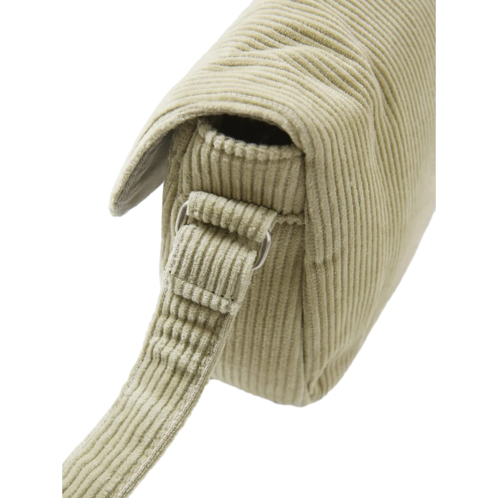 WIDE WALE CORD SHOULDER BAG